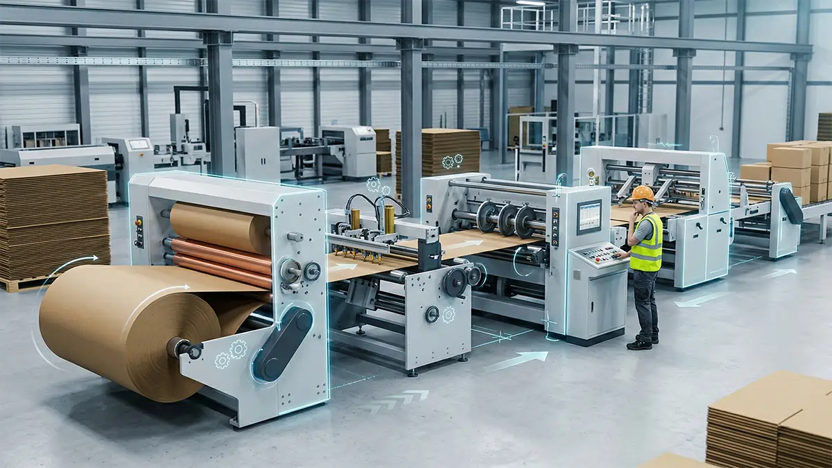 Automatic Corrugated Box Making Machines And Their Components