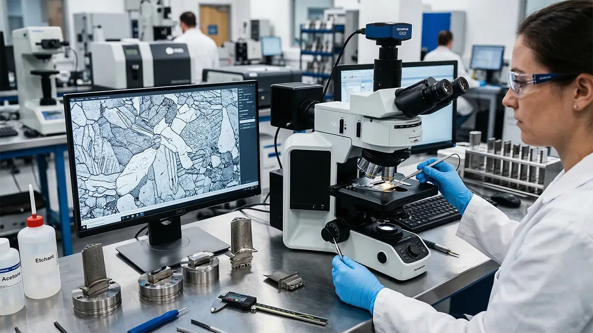 Metallurgical Testing for the Aerospace Industry